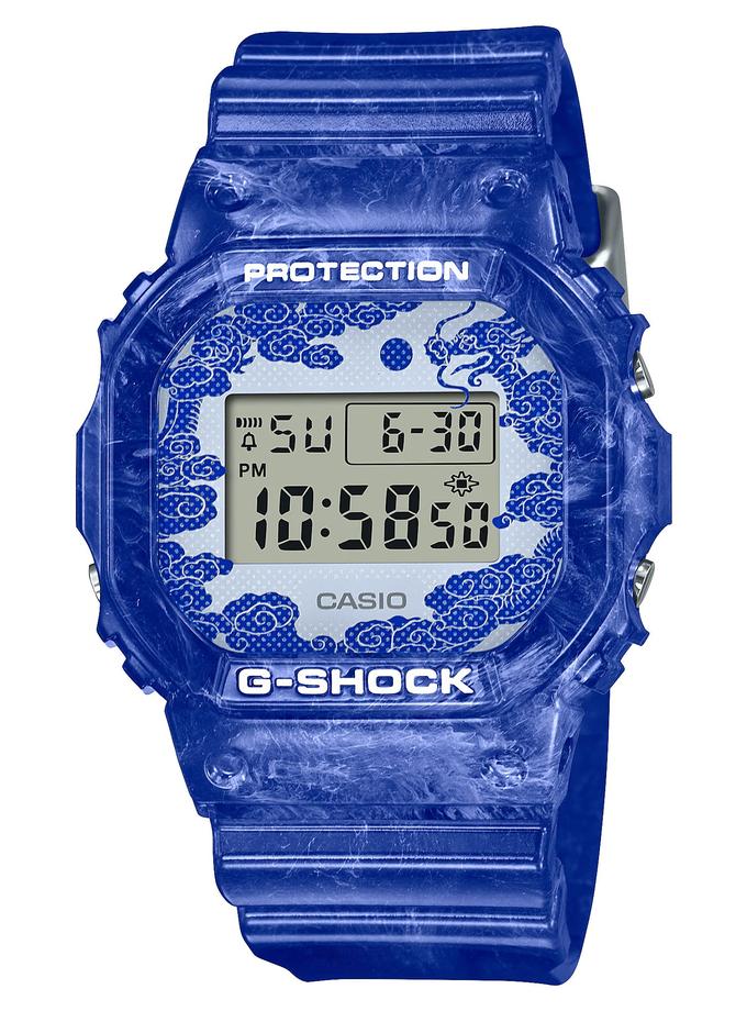 G-SHOCK DW5600BWP-2 Blue Porcelain Watch High Quality