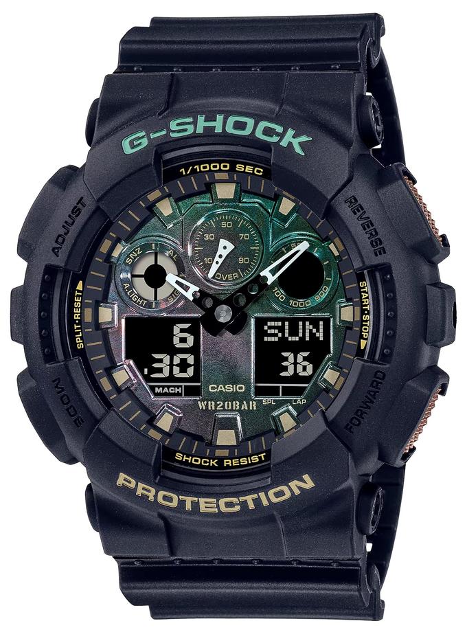 G-SHOCK GA100RC-1A Black & Rust Series Watch Best Seller