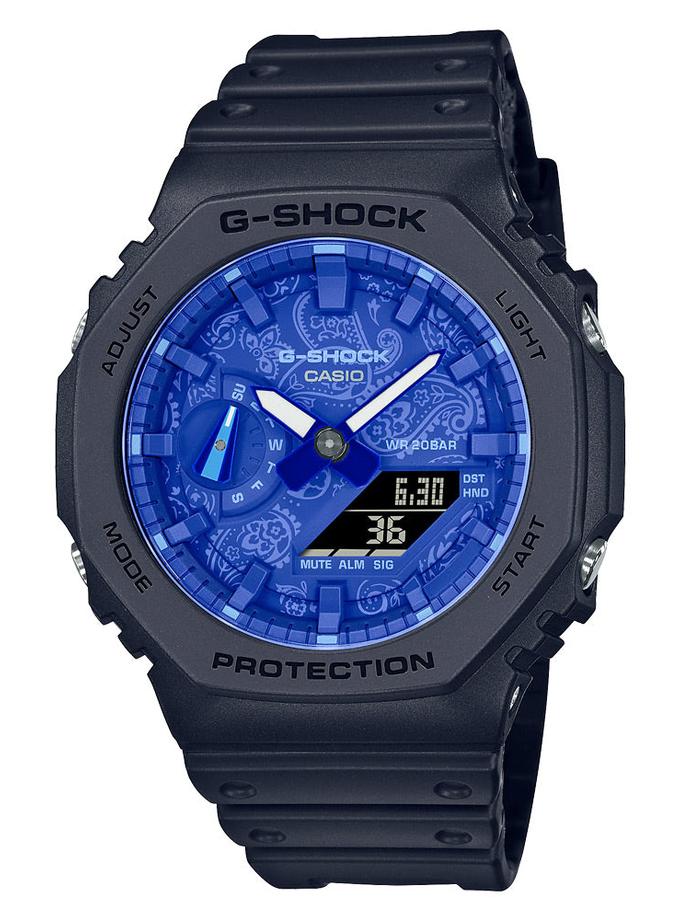 G-SHOCK GA2100BP-1A Paisley Blue Watch New Arrival