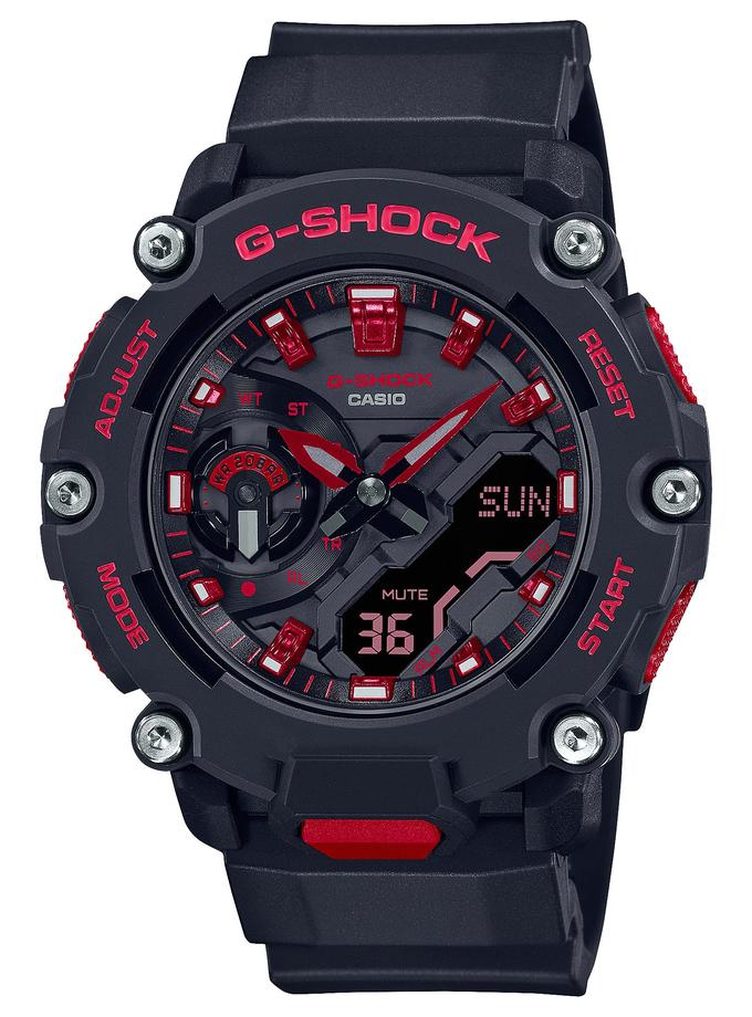 G-SHOCK GA2200BNR-1A Ignite Red Watch Best Seller