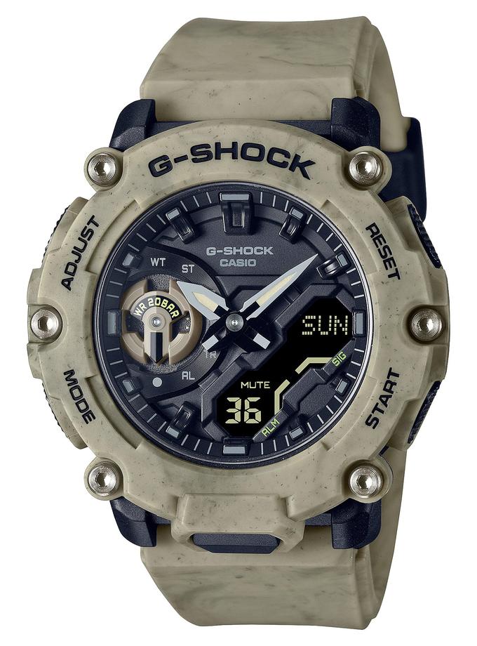 G-SHOCK GA2200SL-5A SAND AND LAND WATCH Free shipping