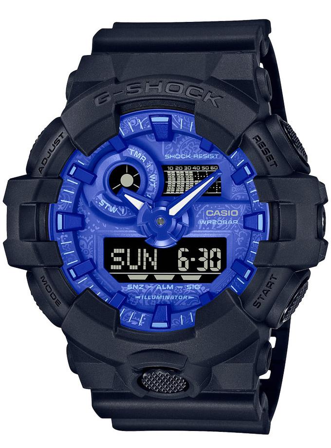 G-SHOCK GA700BP-1A Paisley Blue Watch New Arrival