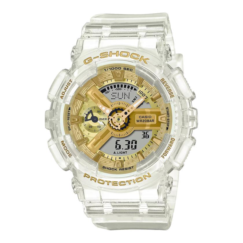 G-SHOCK GMAS110SG-7A Transparent Gold Women's Watch Free shipping